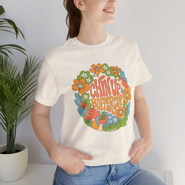Chin Up Buttercup Tee - Adult