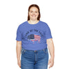 Land of the Free Graphic Tee - Unisex American Flag Buffalo T-Shirt