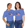 Land of the Free Graphic Tee - Unisex American Flag Buffalo T-Shirt