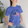 Land of the Free Graphic Tee - Unisex American Flag Buffalo T-Shirt