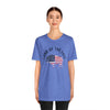 Land of the Free Graphic Tee - Unisex American Flag Buffalo T-Shirt