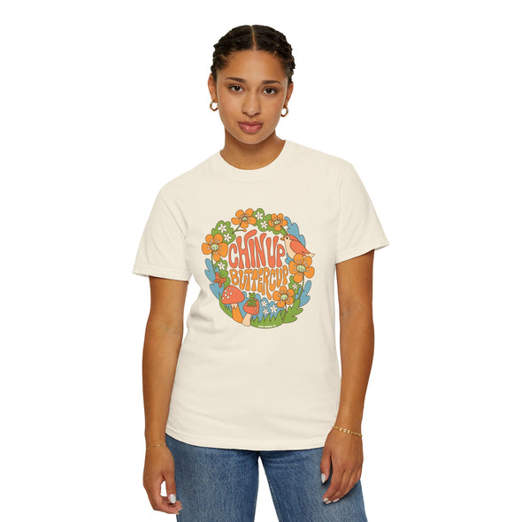 Chin Up Buttercup Adult Unisex Comfort Colors Tee