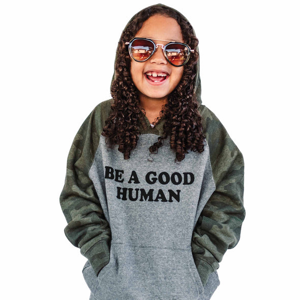Be a Good Human Pullover Hoodie