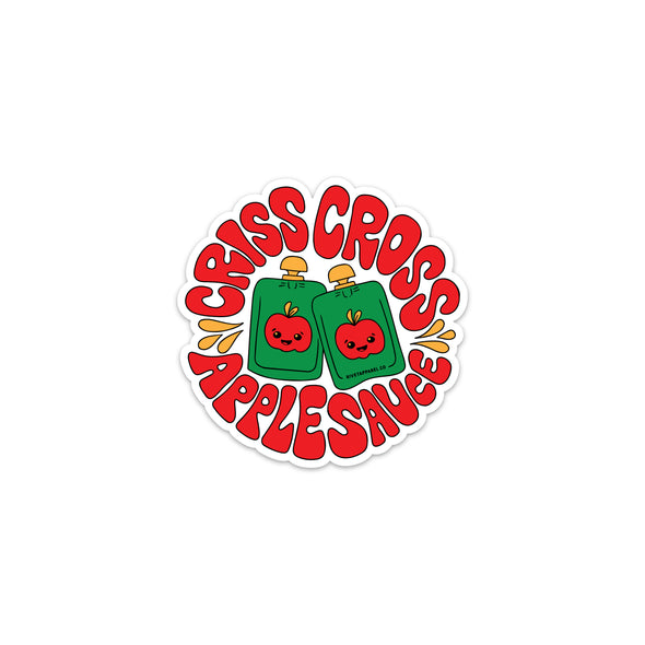 Criss Cross Applesauce Sticker