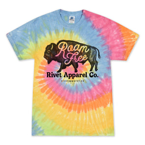 Roam Free Bison Tie-Dye