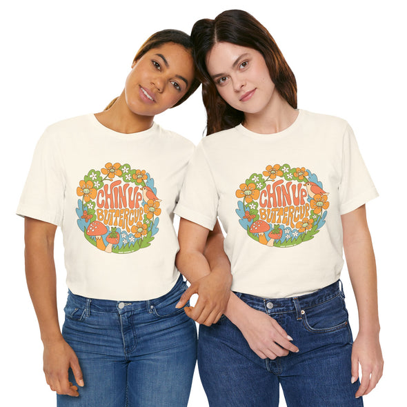 Chin Up Buttercup Tee - Adult
