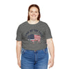 Land of the Free Graphic Tee - Unisex American Flag Buffalo T-Shirt