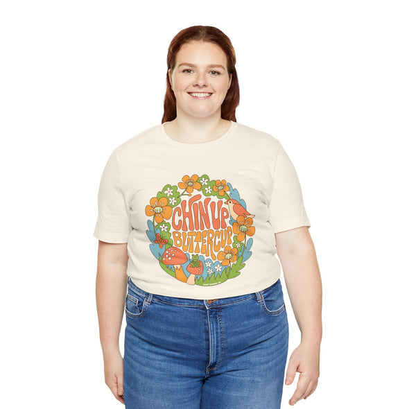 Chin Up Buttercup Tee - Adult