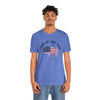 Land of the Free Graphic Tee - Unisex American Flag Buffalo T-Shirt