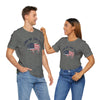 Land of the Free Graphic Tee - Unisex American Flag Buffalo T-Shirt