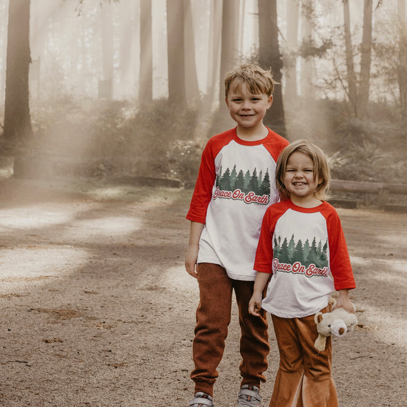 Peace On Earth Baseball Tee