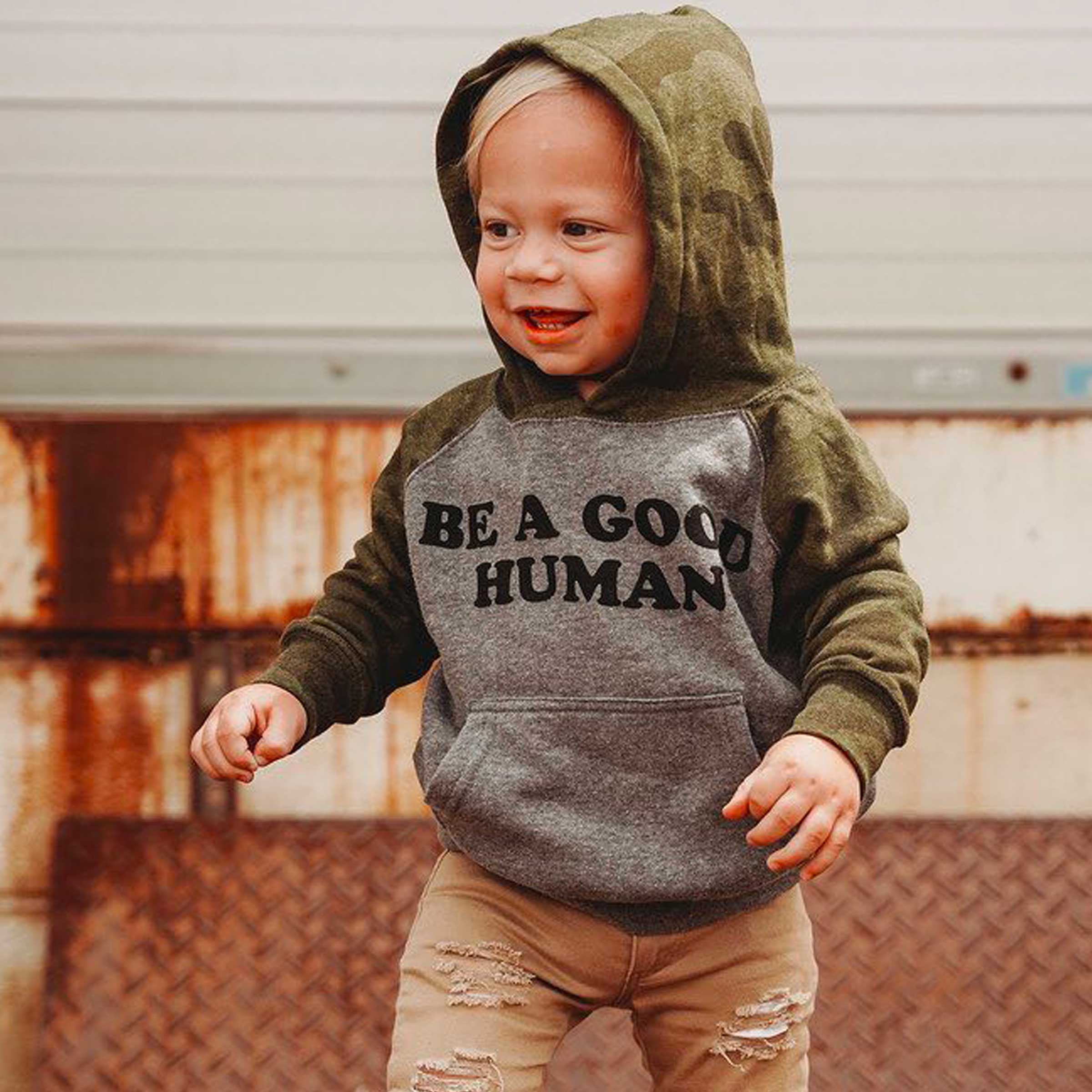 Be a Good Human Pullover Hoodie Rivet Apparel Co