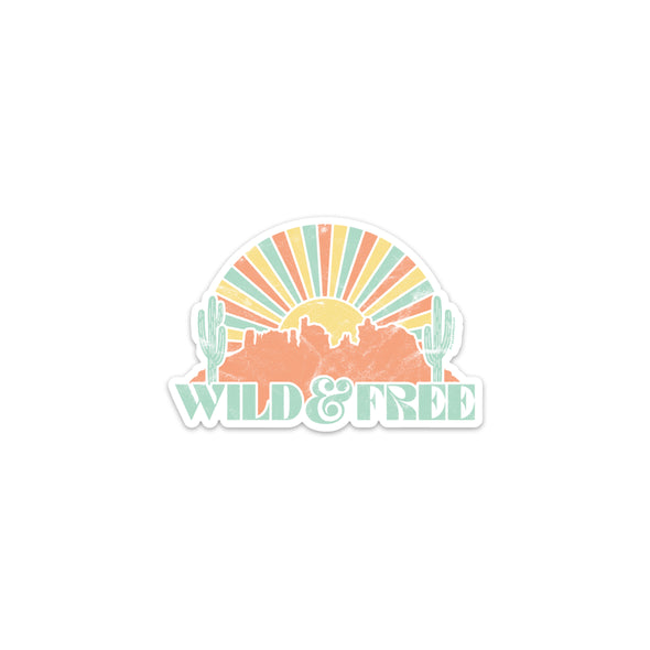 Wild & Free Sticker