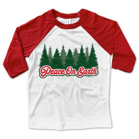 Peace On Earth Baseball Tee