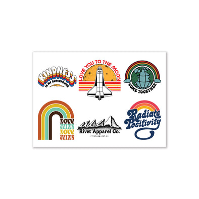 Flatirons Temporary Tattoos Sheet